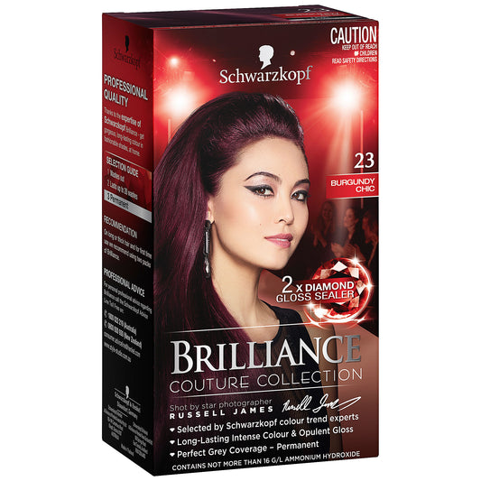 Schwarzkopf Brilliance Couture Collection 23 Burgundy Chic - Hair Colour