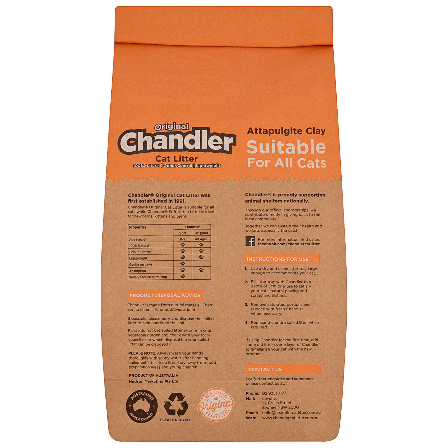 Chandler Cat Litter Clay 7L