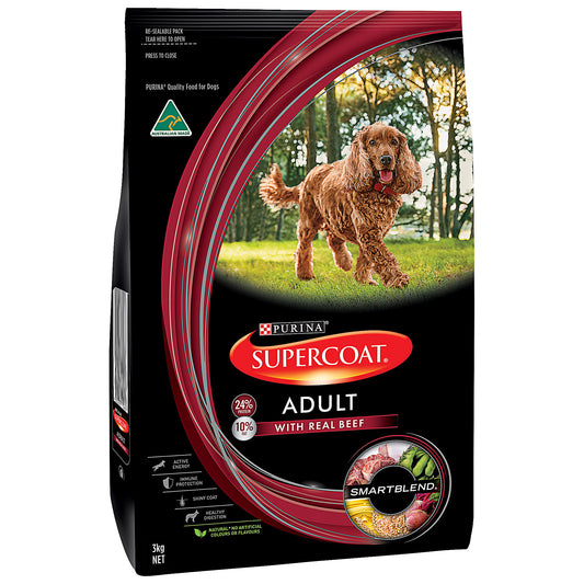 Super-Coat Adult Dog Beef 3kg