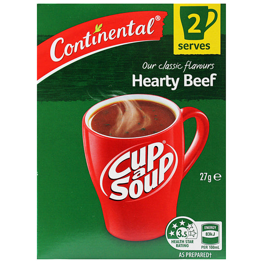 Continental Cup A Soup Hearty Beef 27g 2pk