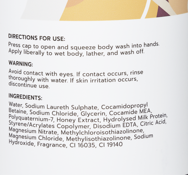 Milk & Honey Body Wash 750mL