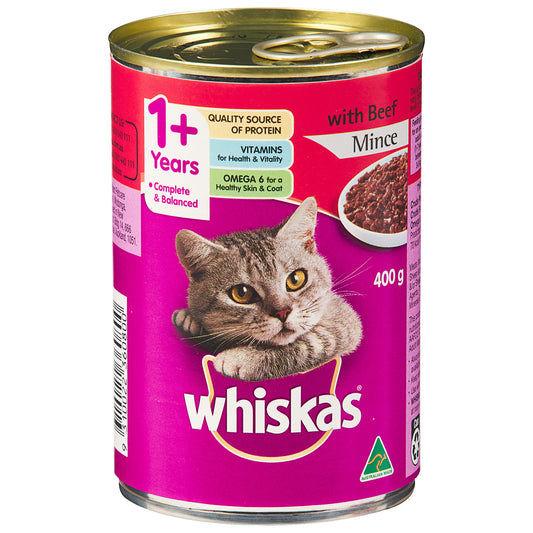 Whiskas Beef Mince 1year+ 400g