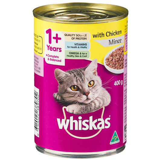Whiskas Chicken Mince Can 400g