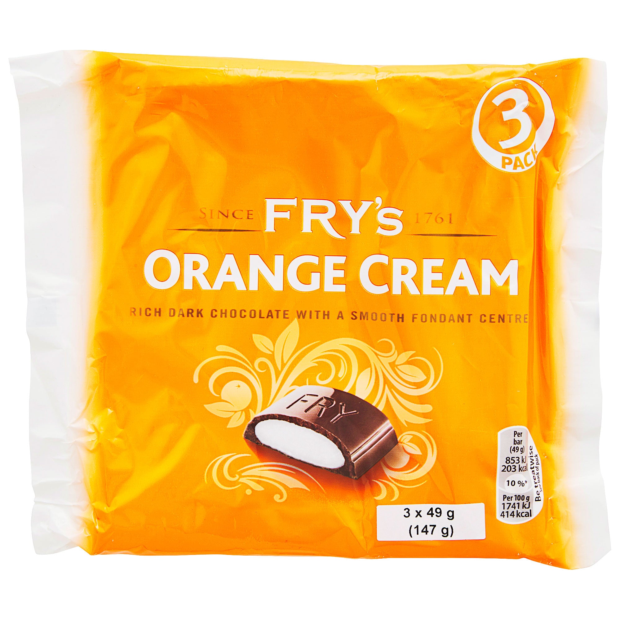 Fry's Orange Cream 3Pack 147g The Reject Shop