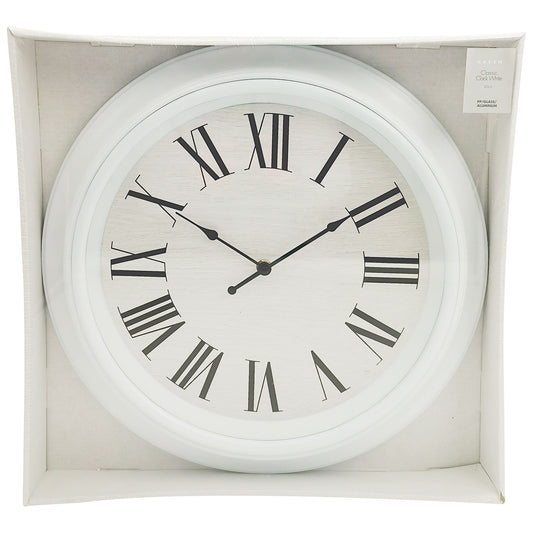 Classic Clock White 40cm