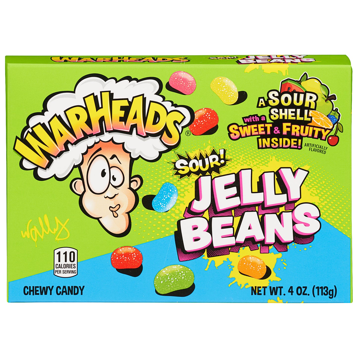 Warheads Sour Jelly Beans 113g