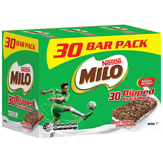Milo Snack Bars Dipped 30pk