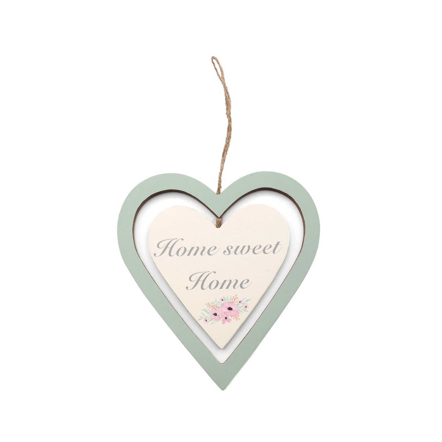 Home Sweet Home Hanging Heart Plaque