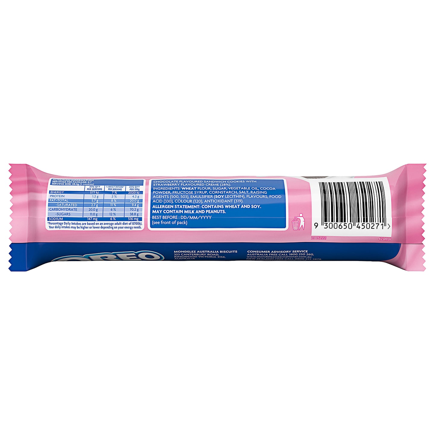 Oreo Strawberry 133g