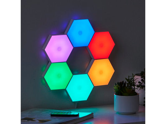 Hex Light 6 Pack Multi-Coloured