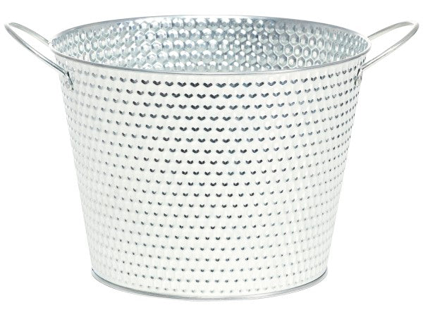 Tin Honeycomb Round Bucket - Assorted