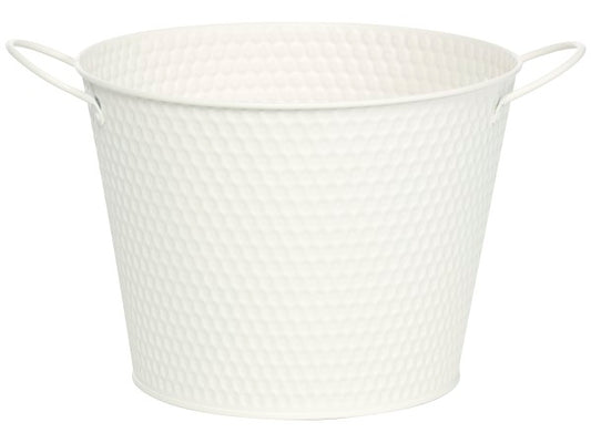Tin Honeycomb Round Bucket - Assorted