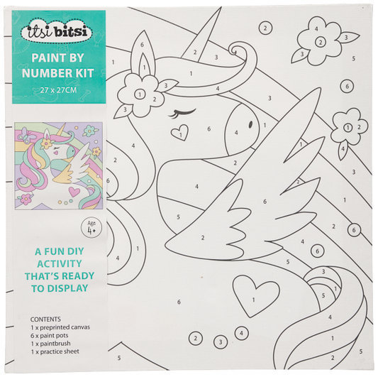 Paint Number Unicorn Canvas