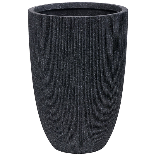 Resin Vertical Ribbed Pot Large
