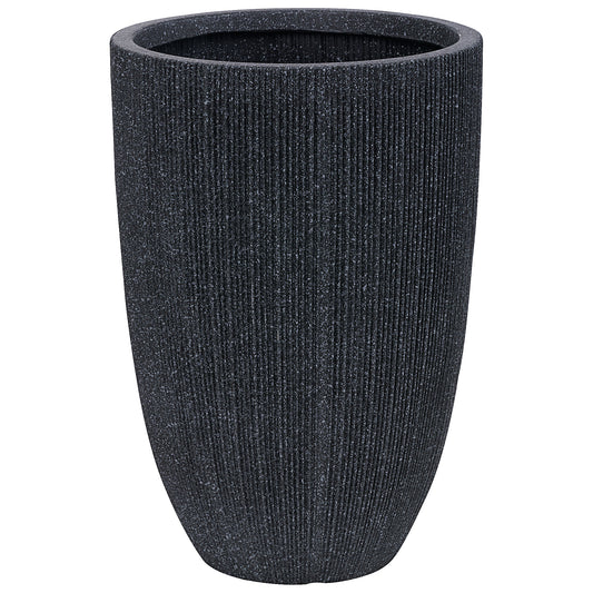 Resin Vertical Ribbed Pot Medium