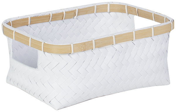 Bamboo Edge Woven Basket