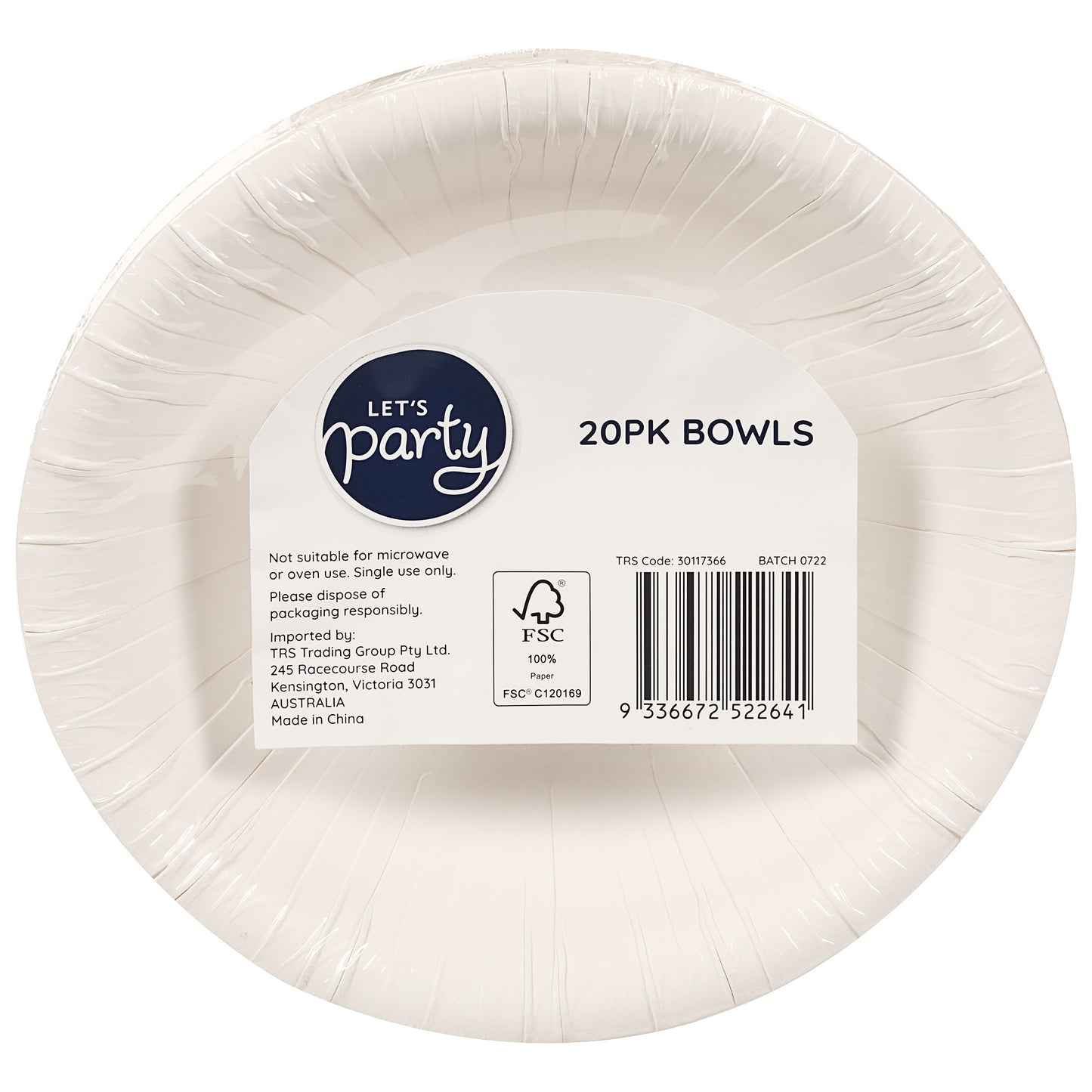 Bowl White 20pk