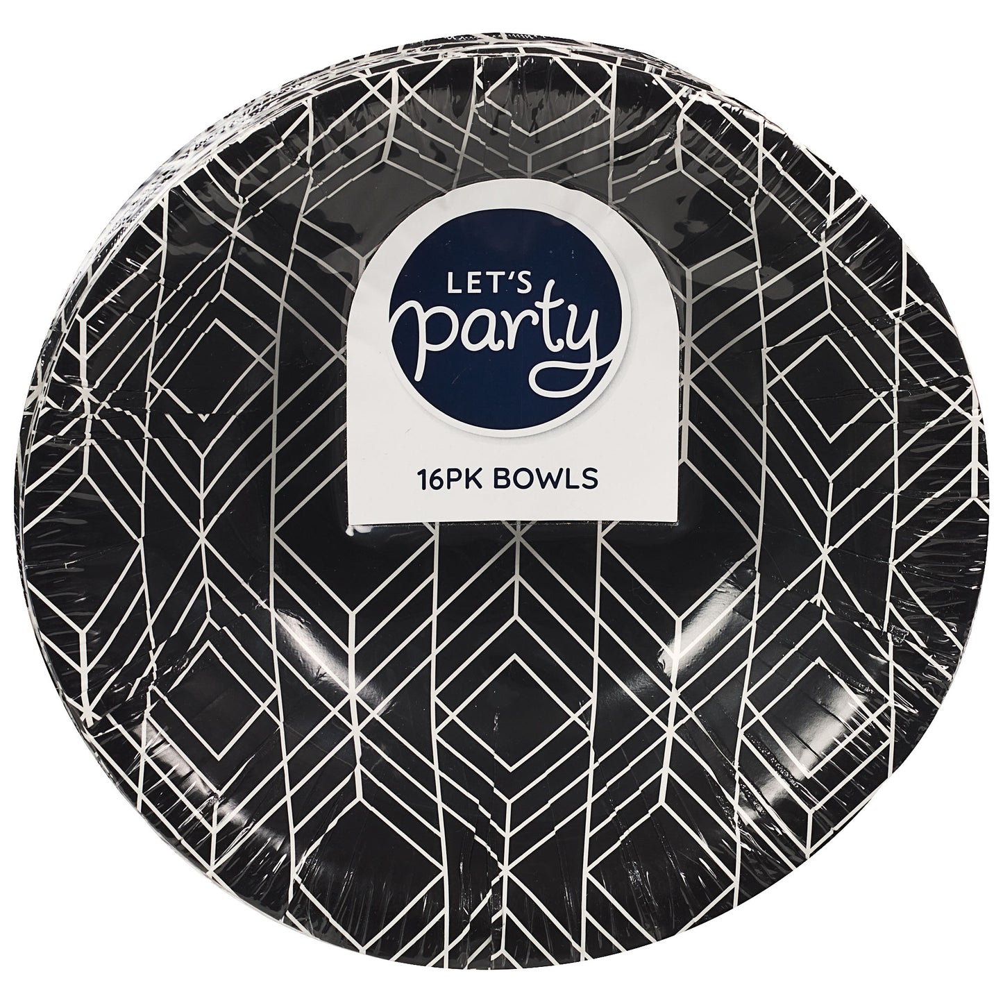 Geometric Printed Paper Bowl 16pk