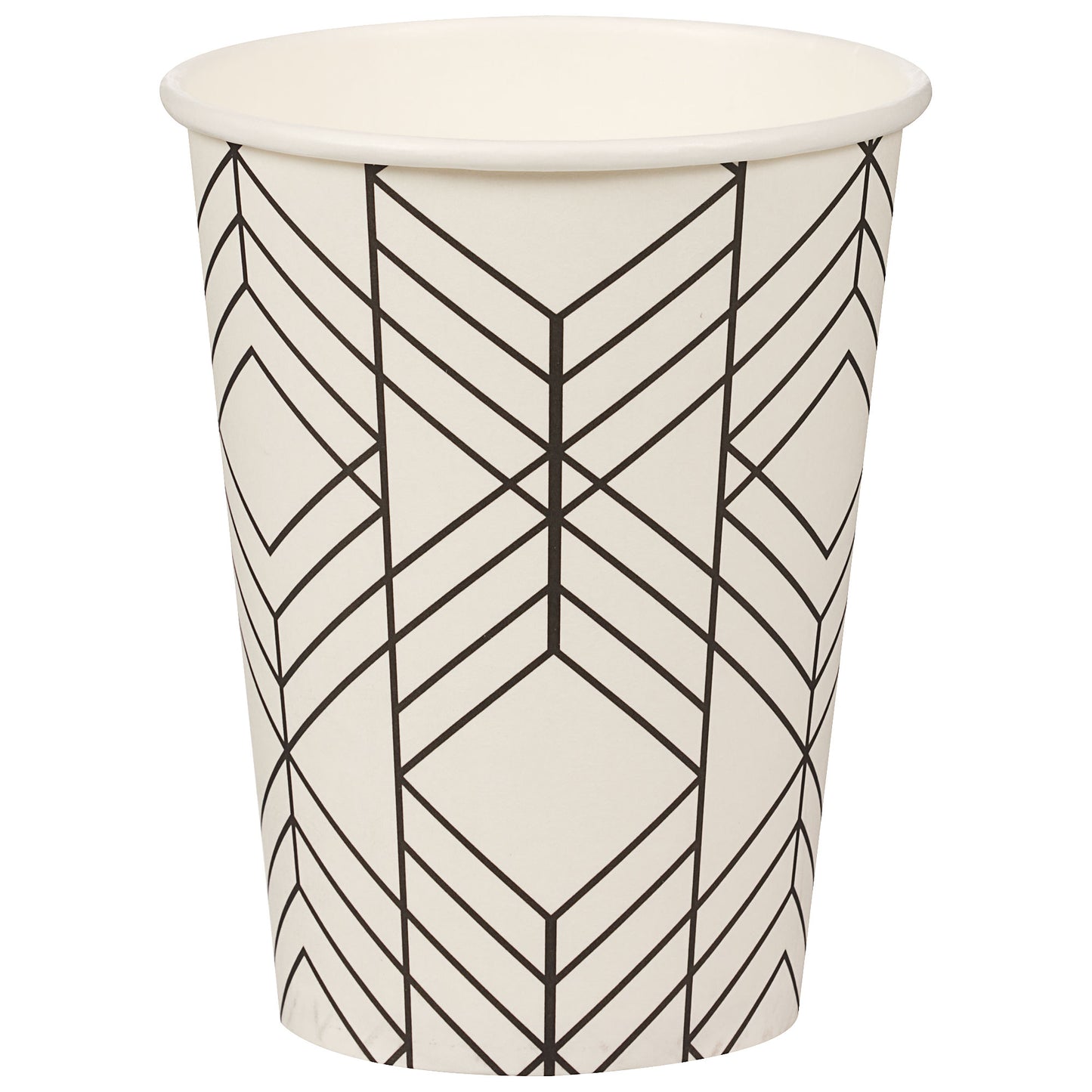 Geometric Printed Paper Cup 400mL 16pk