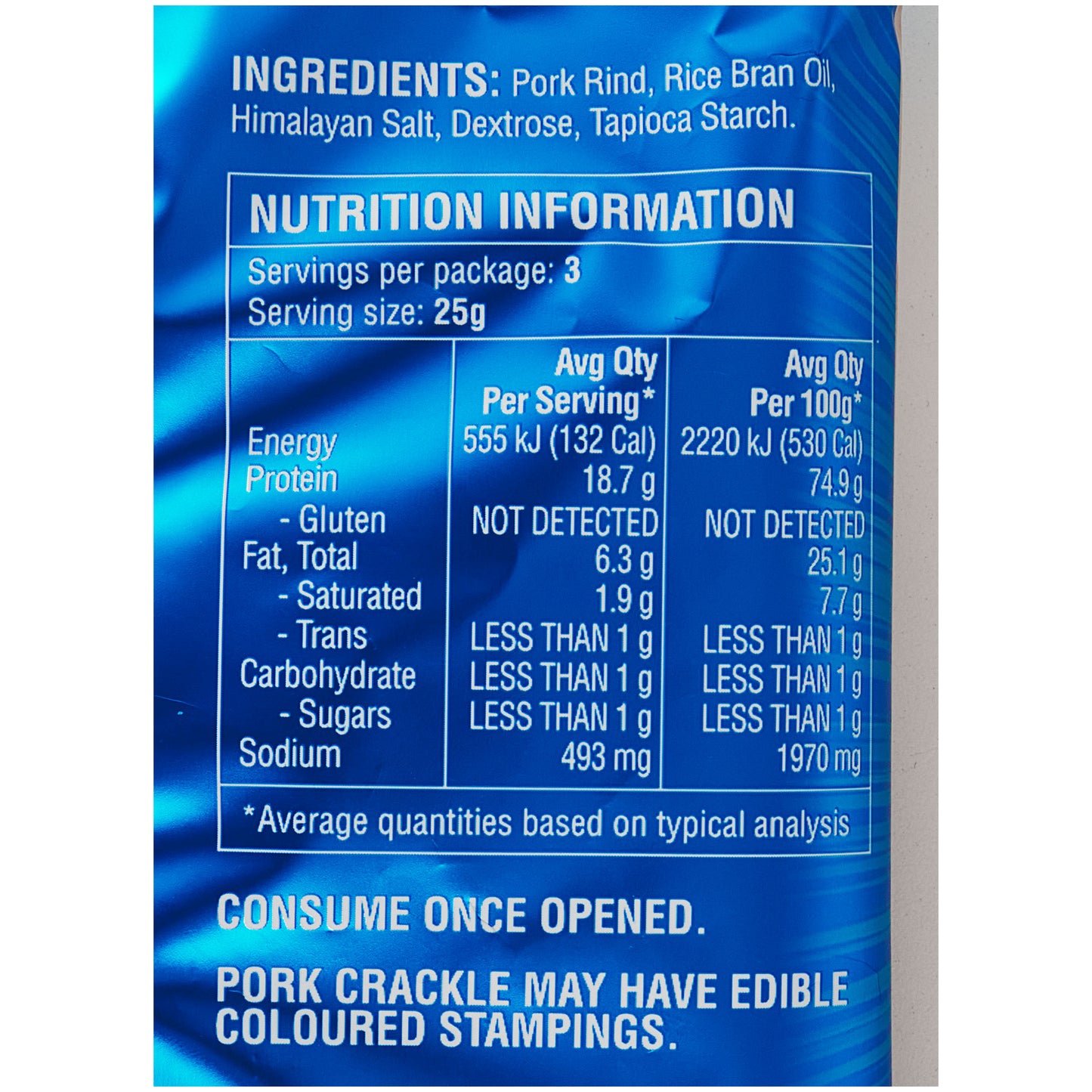 Mr Hamfreys Pork Crackle Himaln Salt 75g