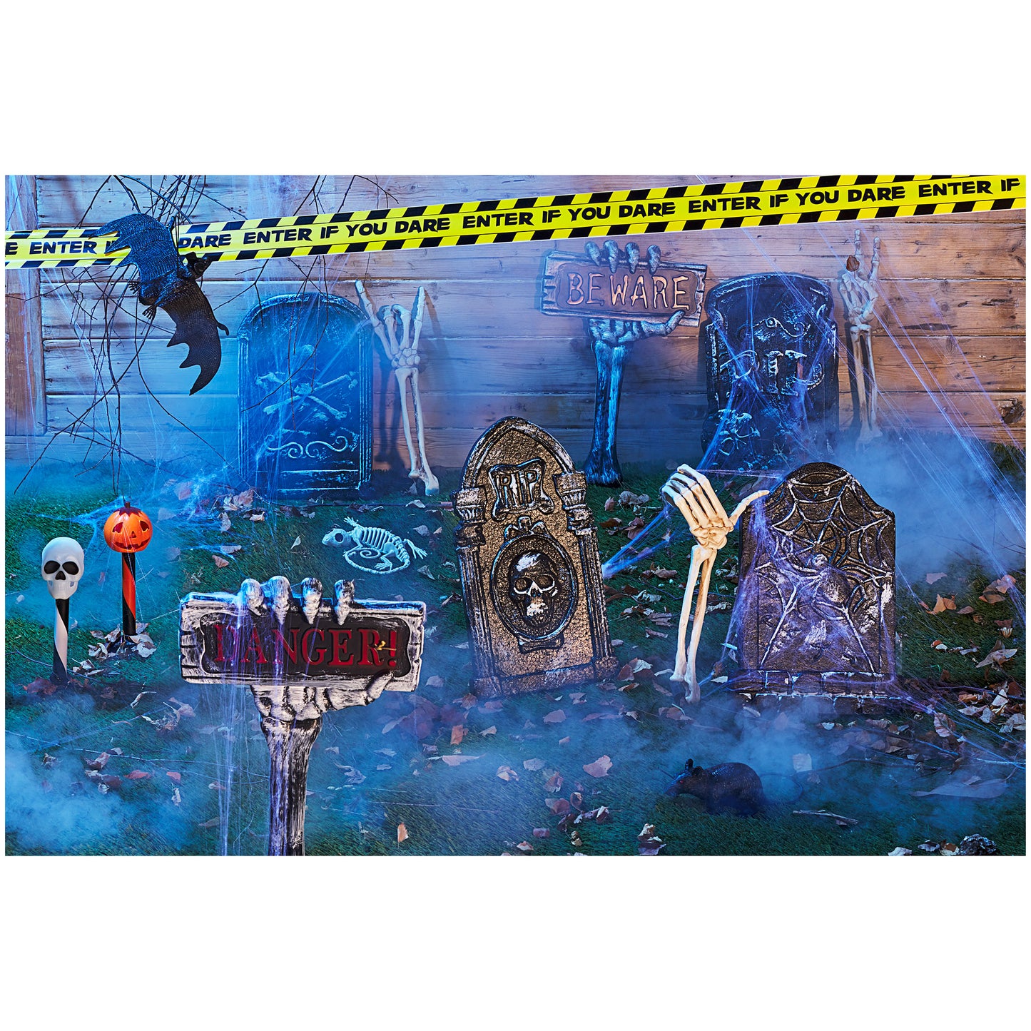 Halloween Solar Pumpkin/Skull Stake