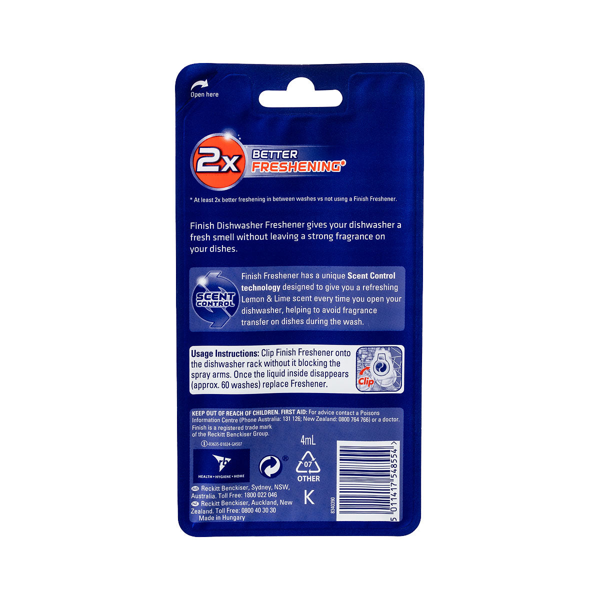 Finish Dishwasher Clip Lemon 4mL