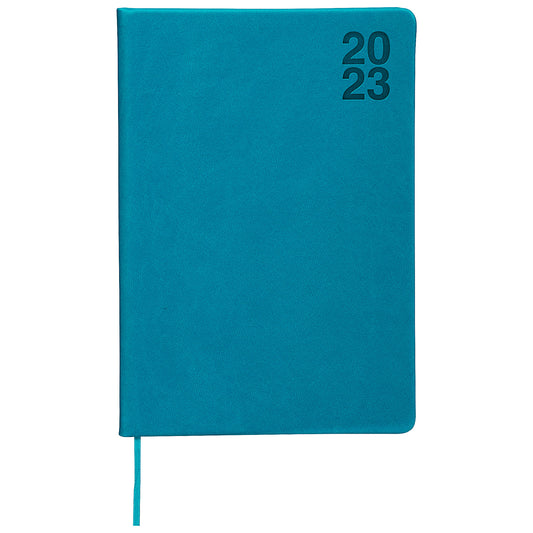 2023 Week View Diary PU A5 Blue & Green