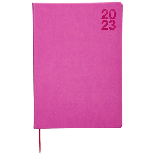 2023 Week View Diary A4 Pink