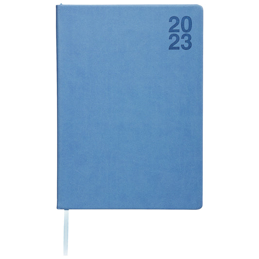 Day View Diary 2023 A4 Blue