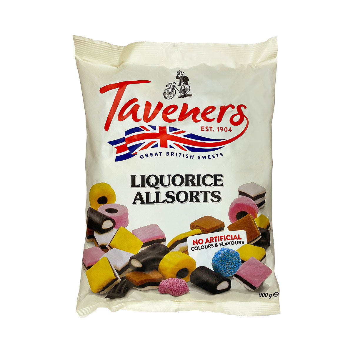 Taveners Liquorice Allsorts Bag 900g
