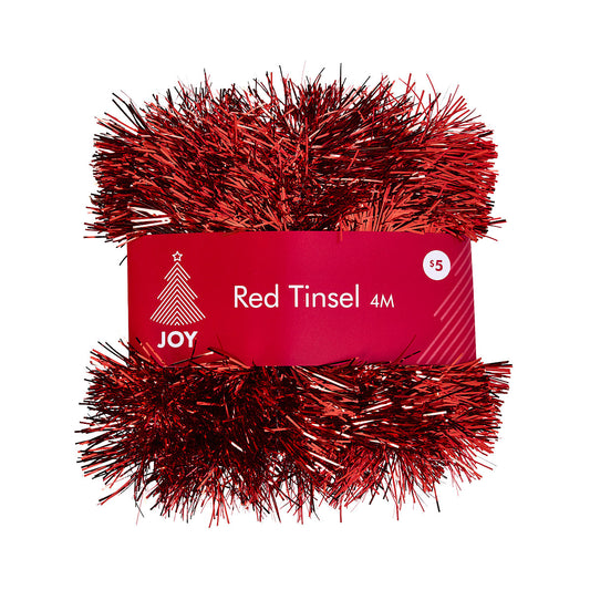 Christmas Tinsel Red 4M
