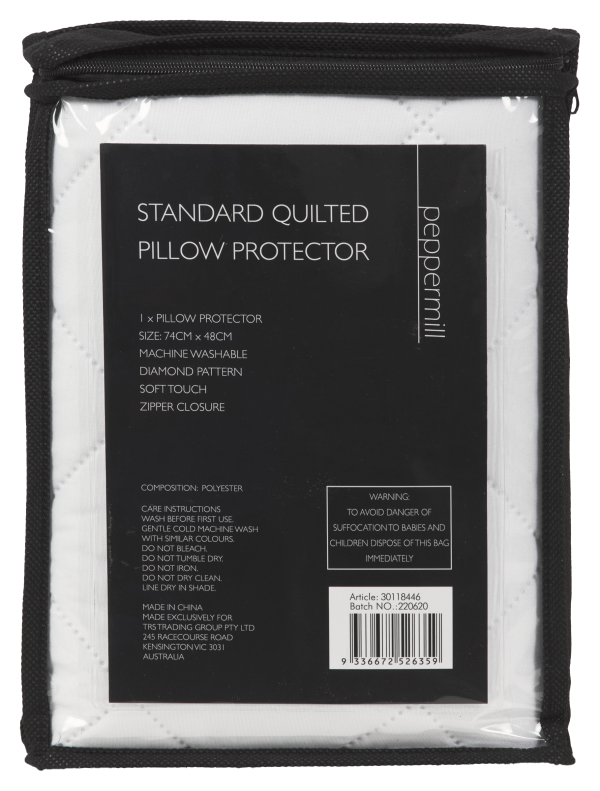 Peppermill Quilted Pillow Protector – The Reject Shop