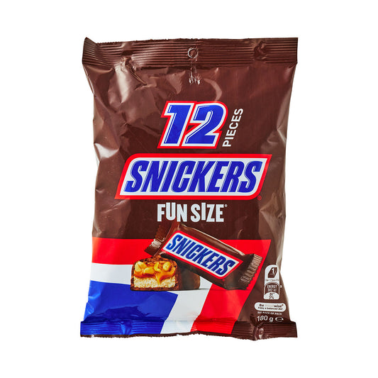 Snickers Chocolate Funsize Sharepack 180g 12pk