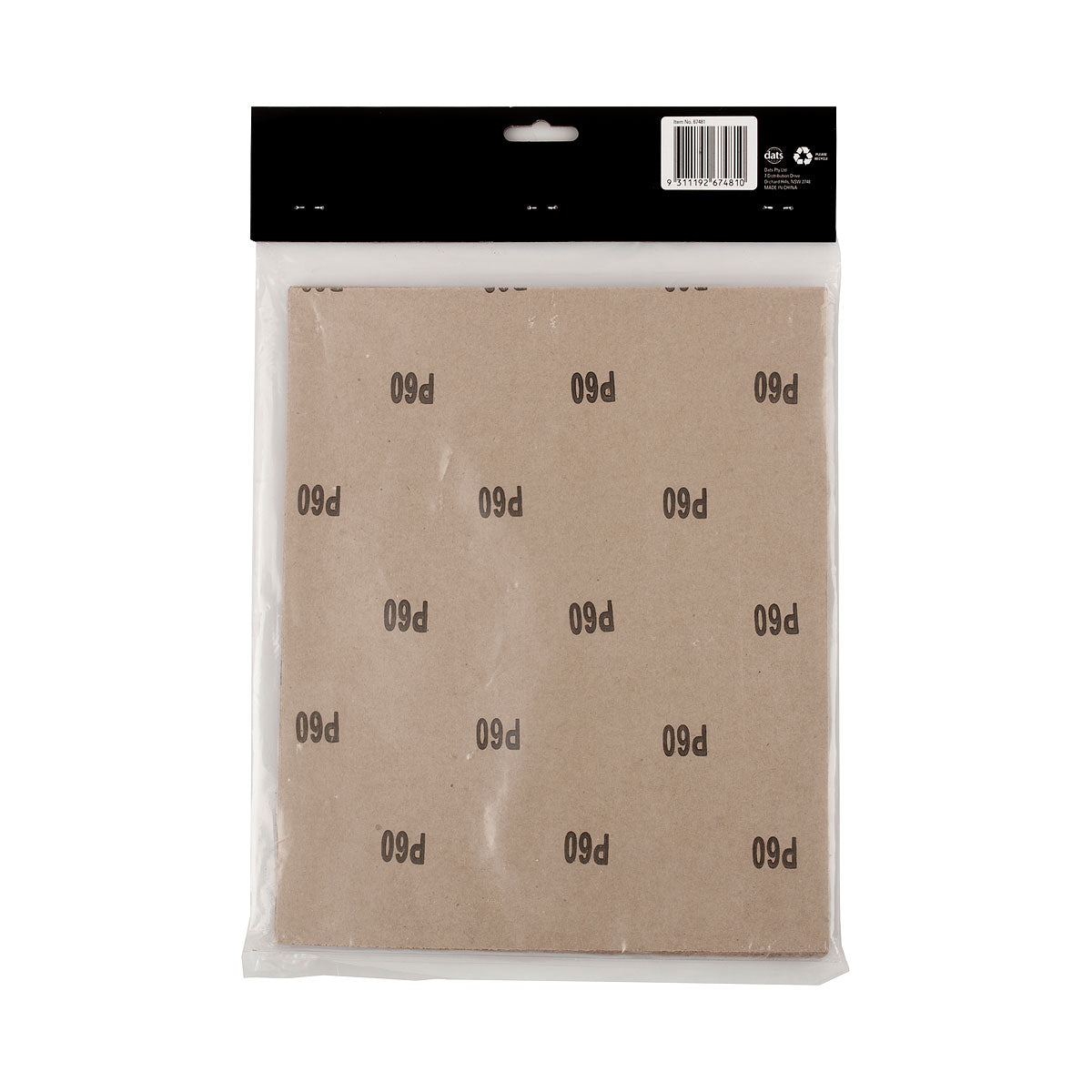 Stanford Sandpaper Sheets Assorted 12pk