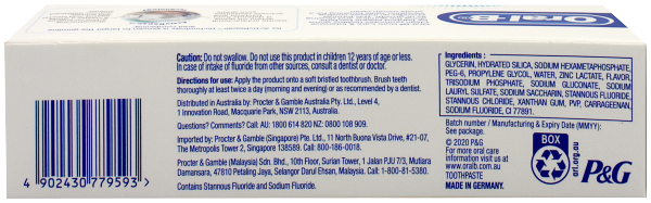 Oral B Toothpaste Gum Care & Clean 110g