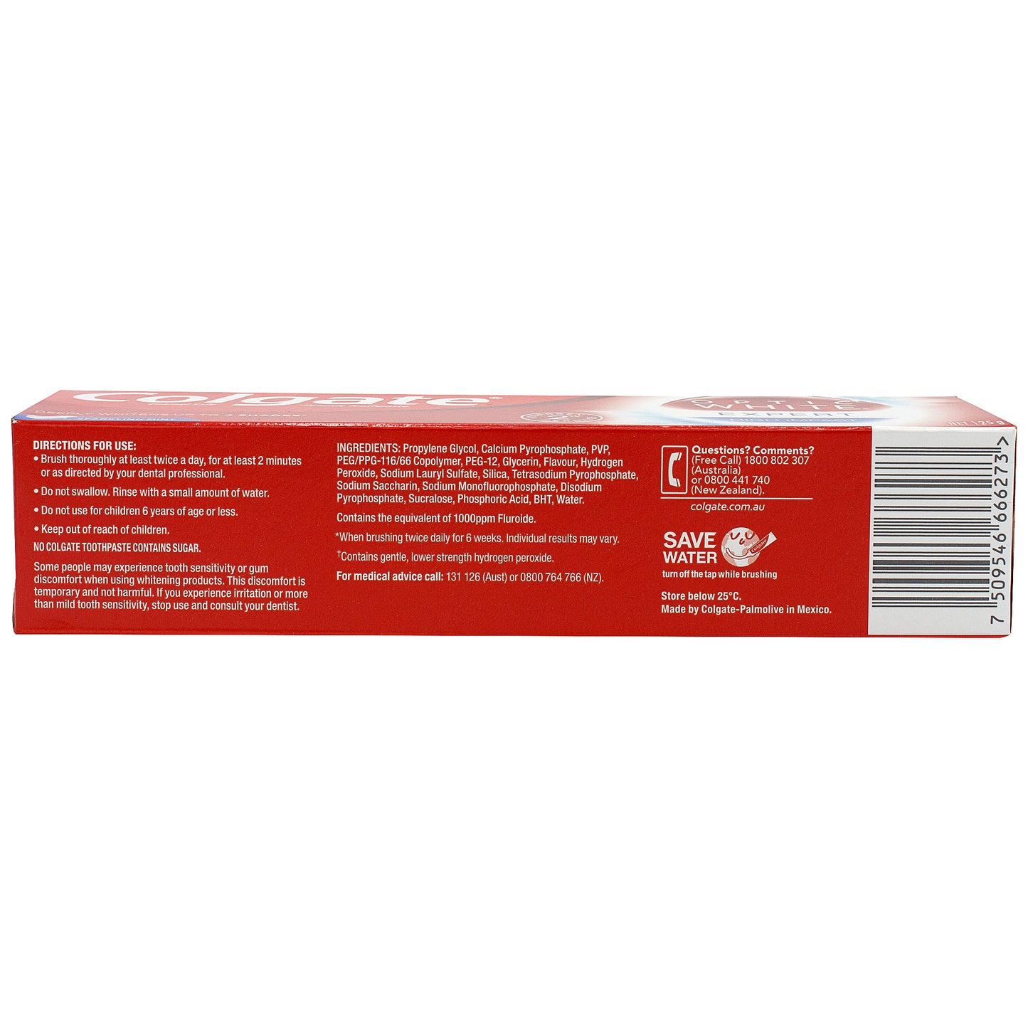 Colgate Toothpaste Optic White Expert 125g