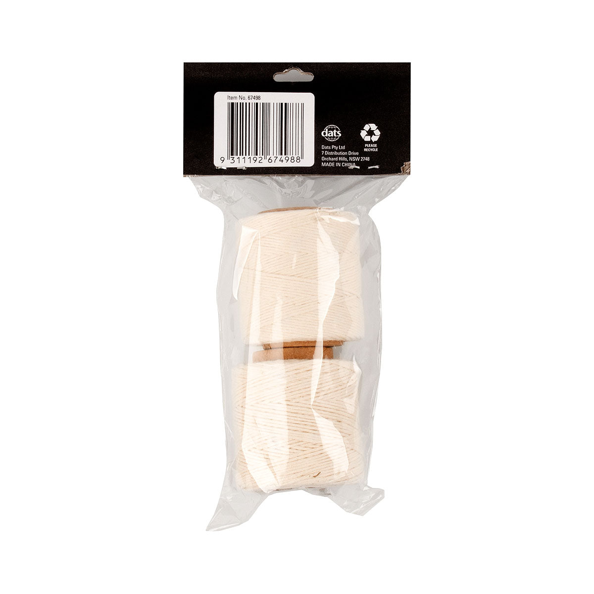 Stanford Twine Cotton Rolls 75m 2pk