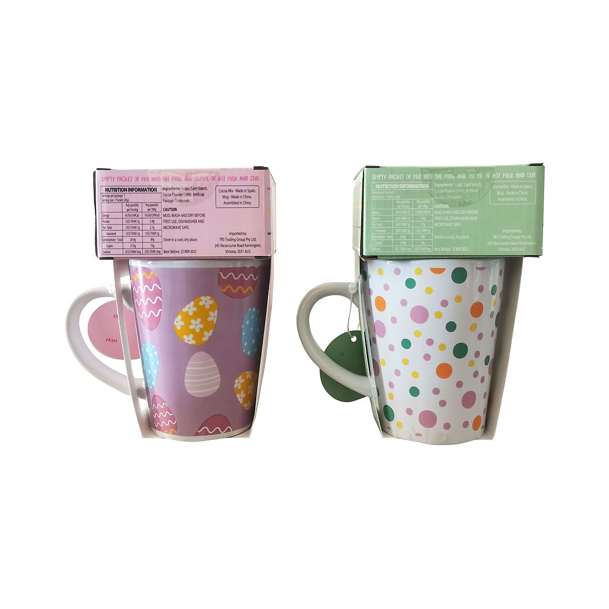 Hot Chocolate Cocoa Mix with Mug - Assorted