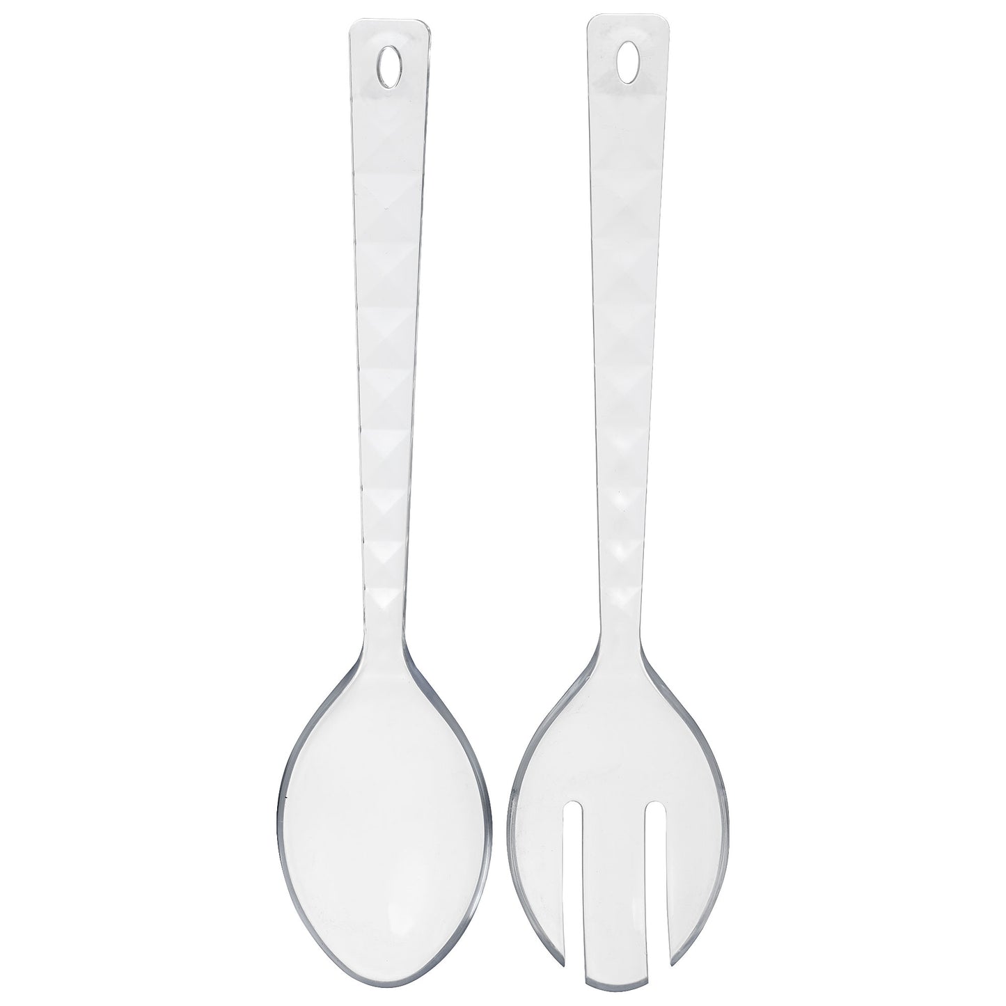 Diamond Acrylic Salad Servers