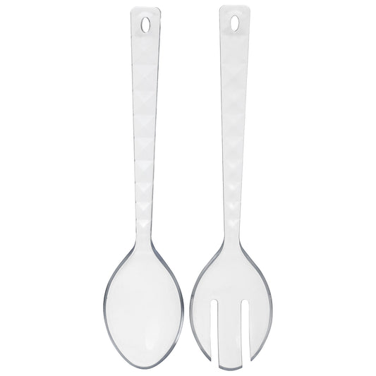 Diamond Acrylic Salad Servers