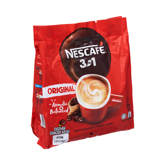 Nescafe 3-In-1 Coffee Sticks 450g 25pk