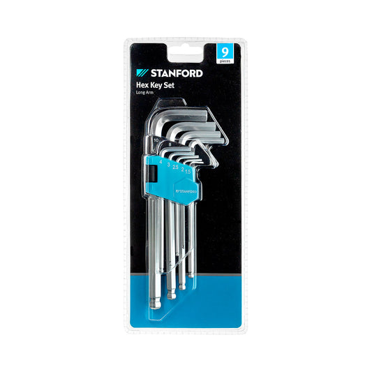 Stanford Hex Key Long Arm Set 9pc