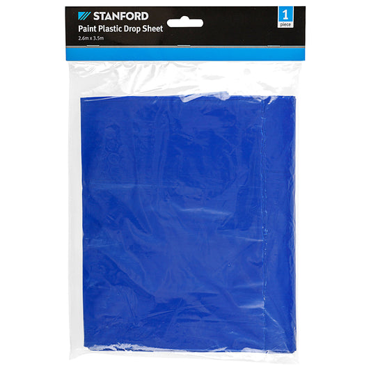 Stanford Paint Plastic Drop Sheet 2.6mx3.5m 1pk