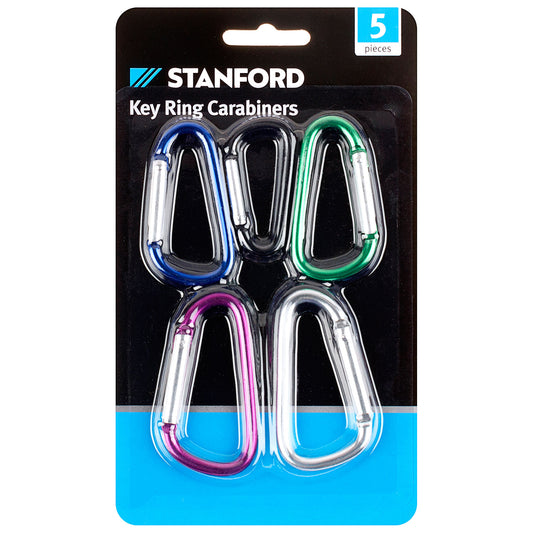 Stanford Carabiner Keyring 5pk