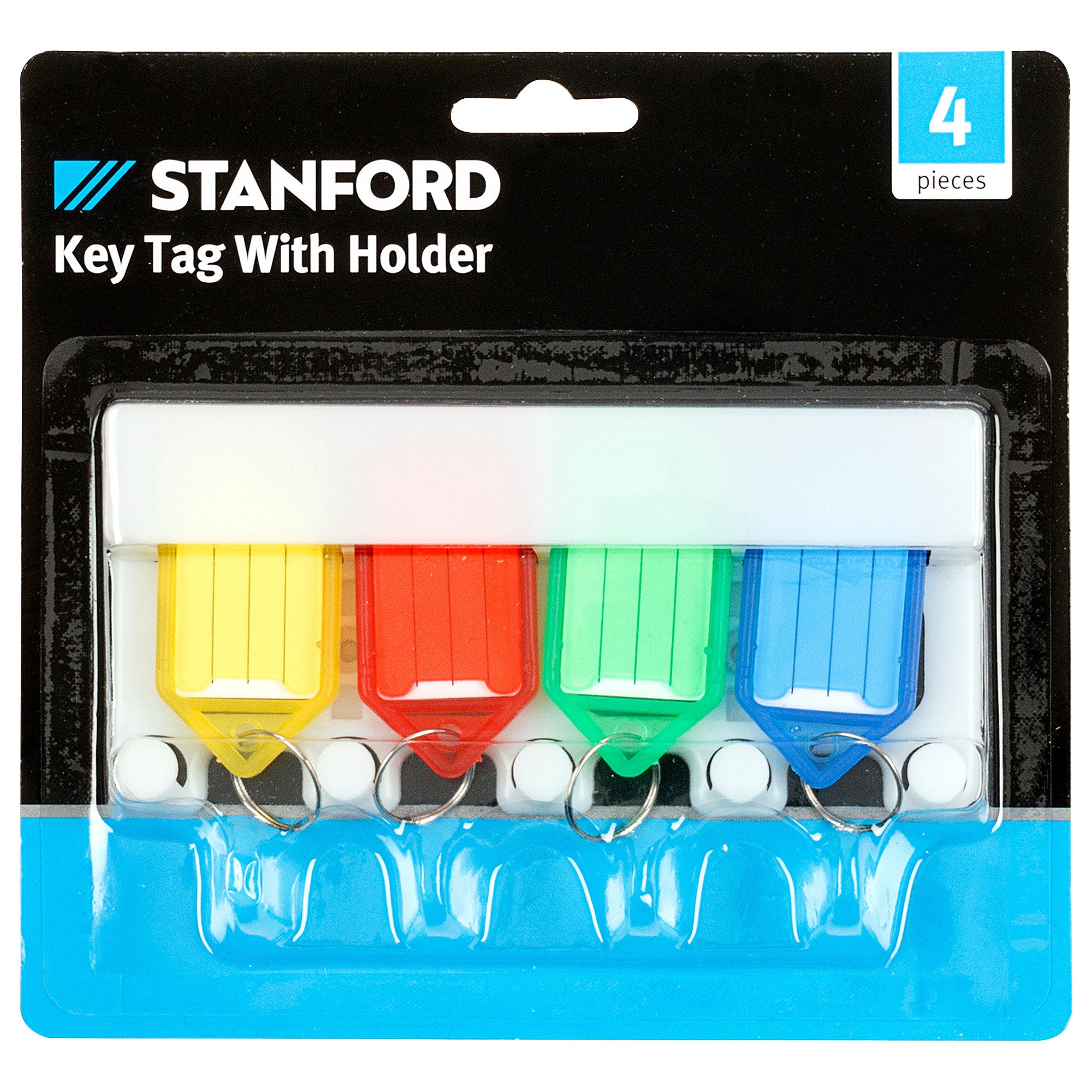 Stanford Key Tag with Holder 4pk The Reject Shop