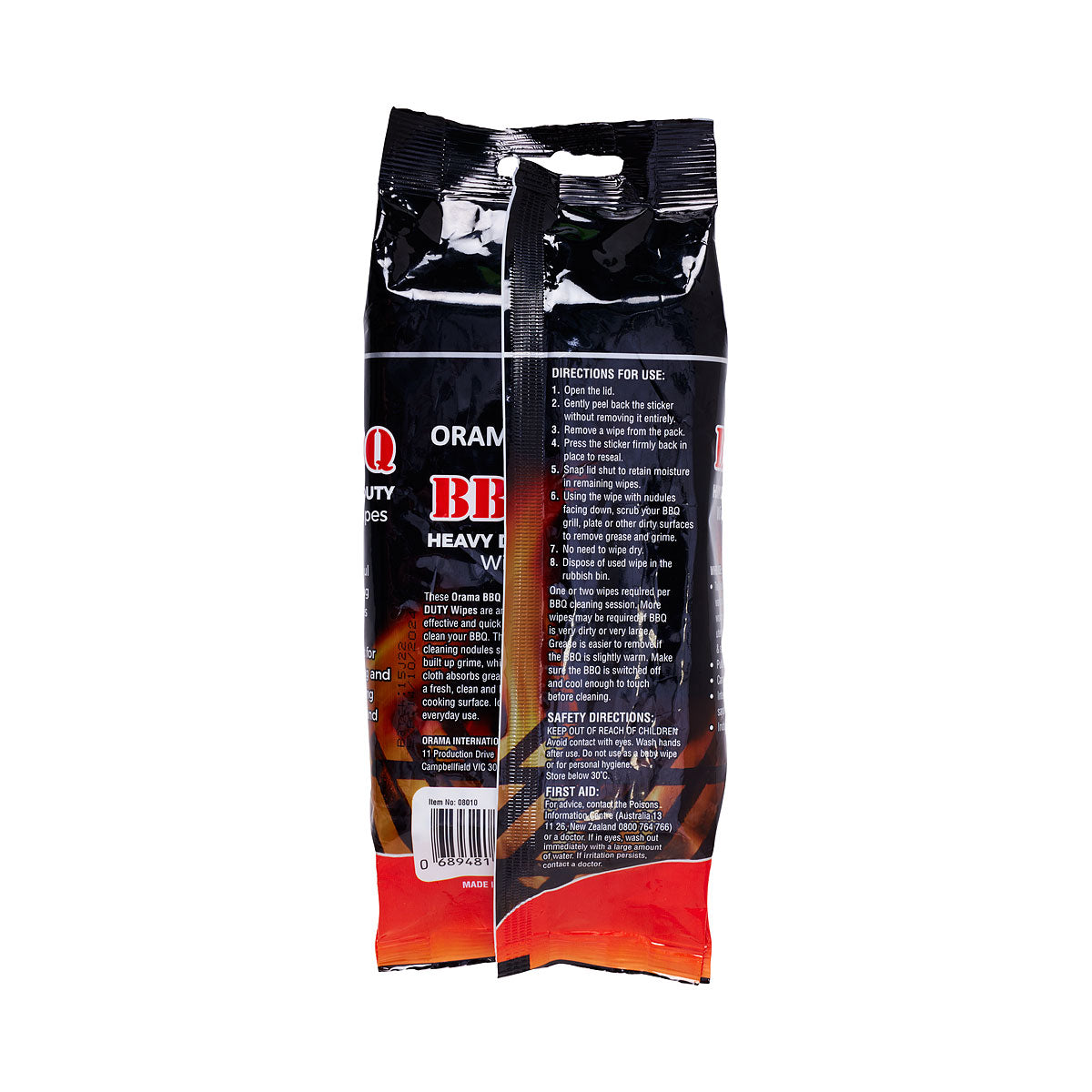 Orama BBQ Heavy-Duty Wipes 12pk