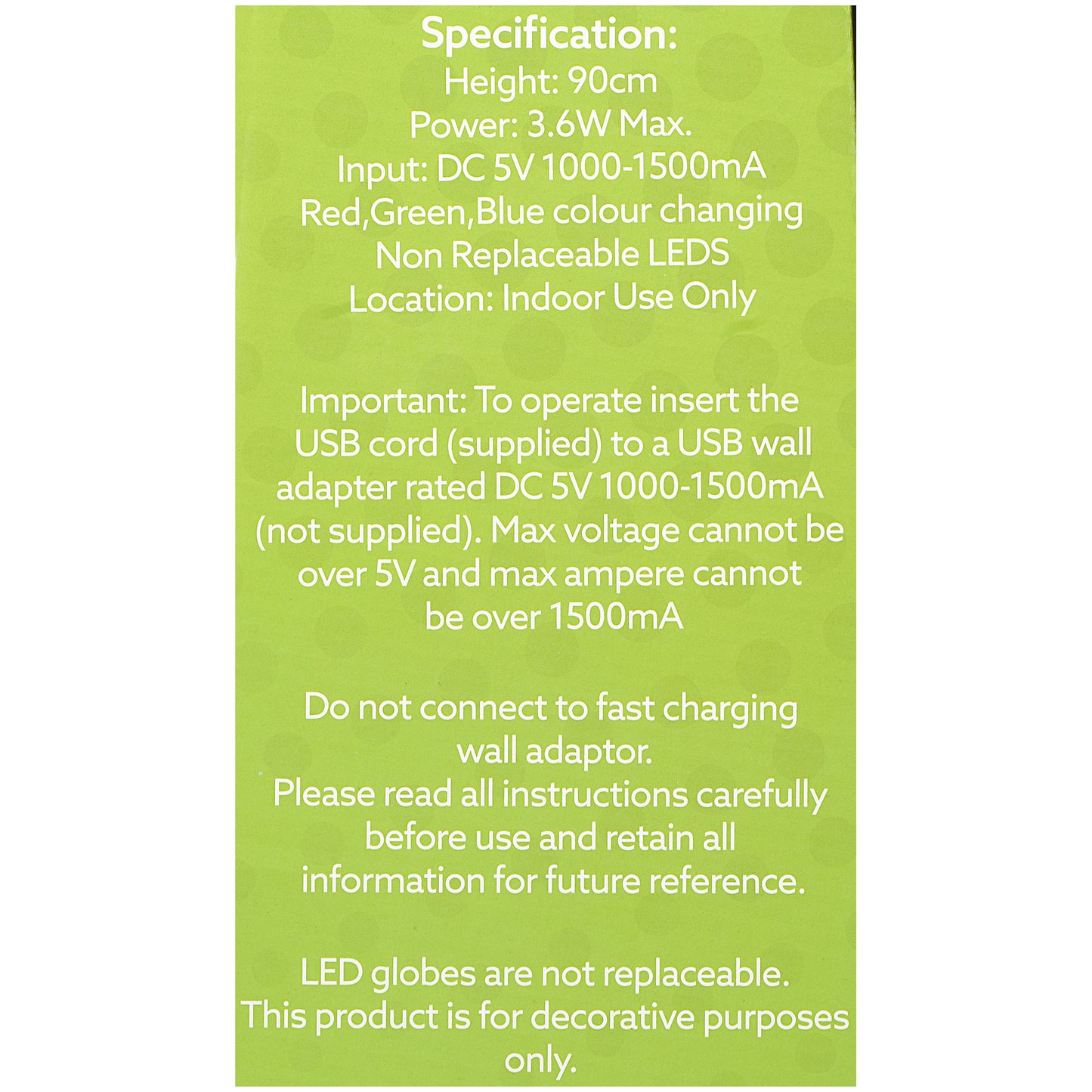 Global Gizmos Bubble Lamp 90cm