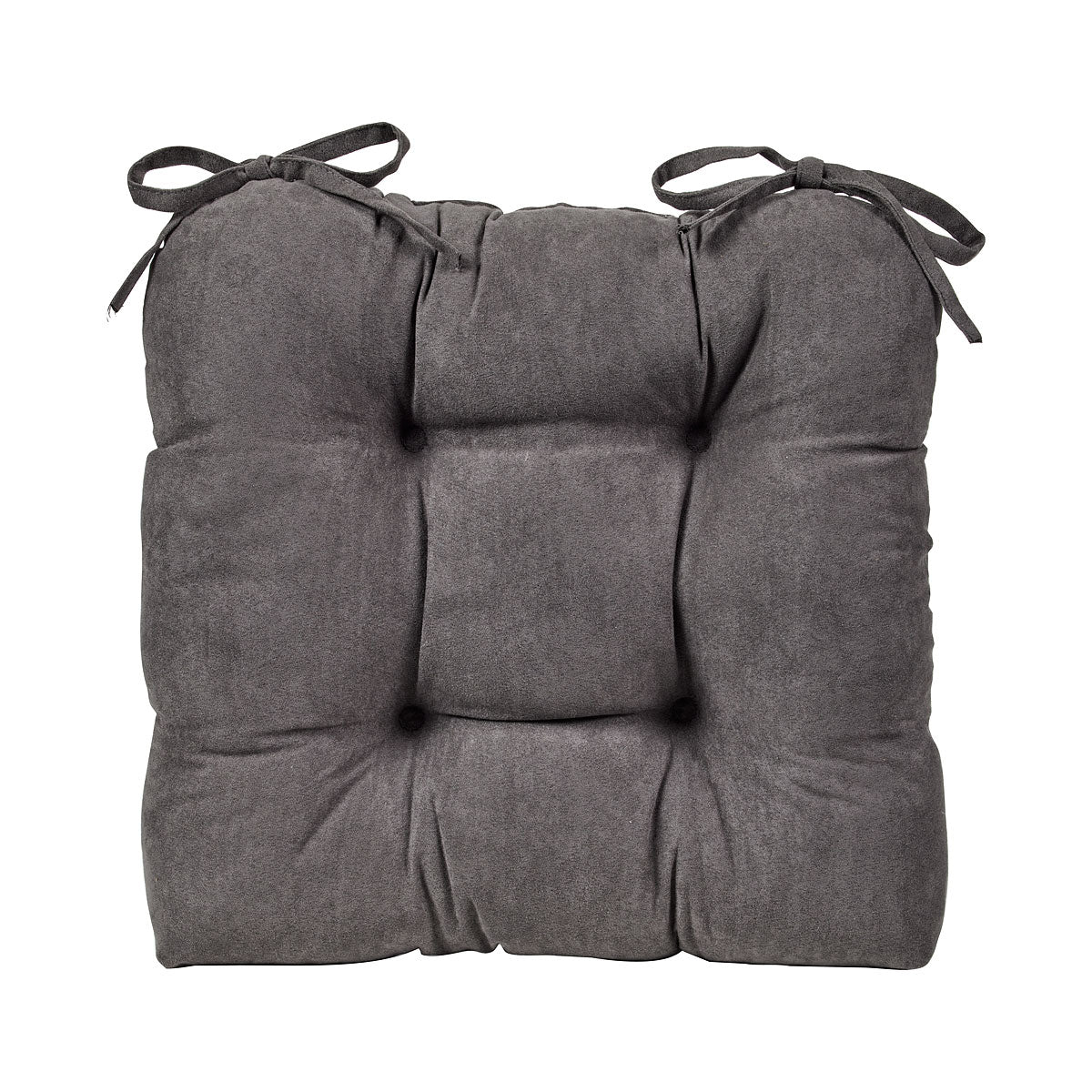 Chair Pad Suede Red/Grey 40cm