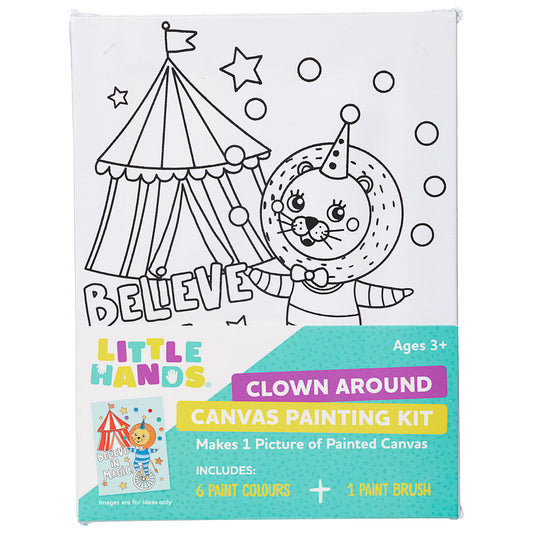 Little Hands Clown Around Canvas Painting Kit