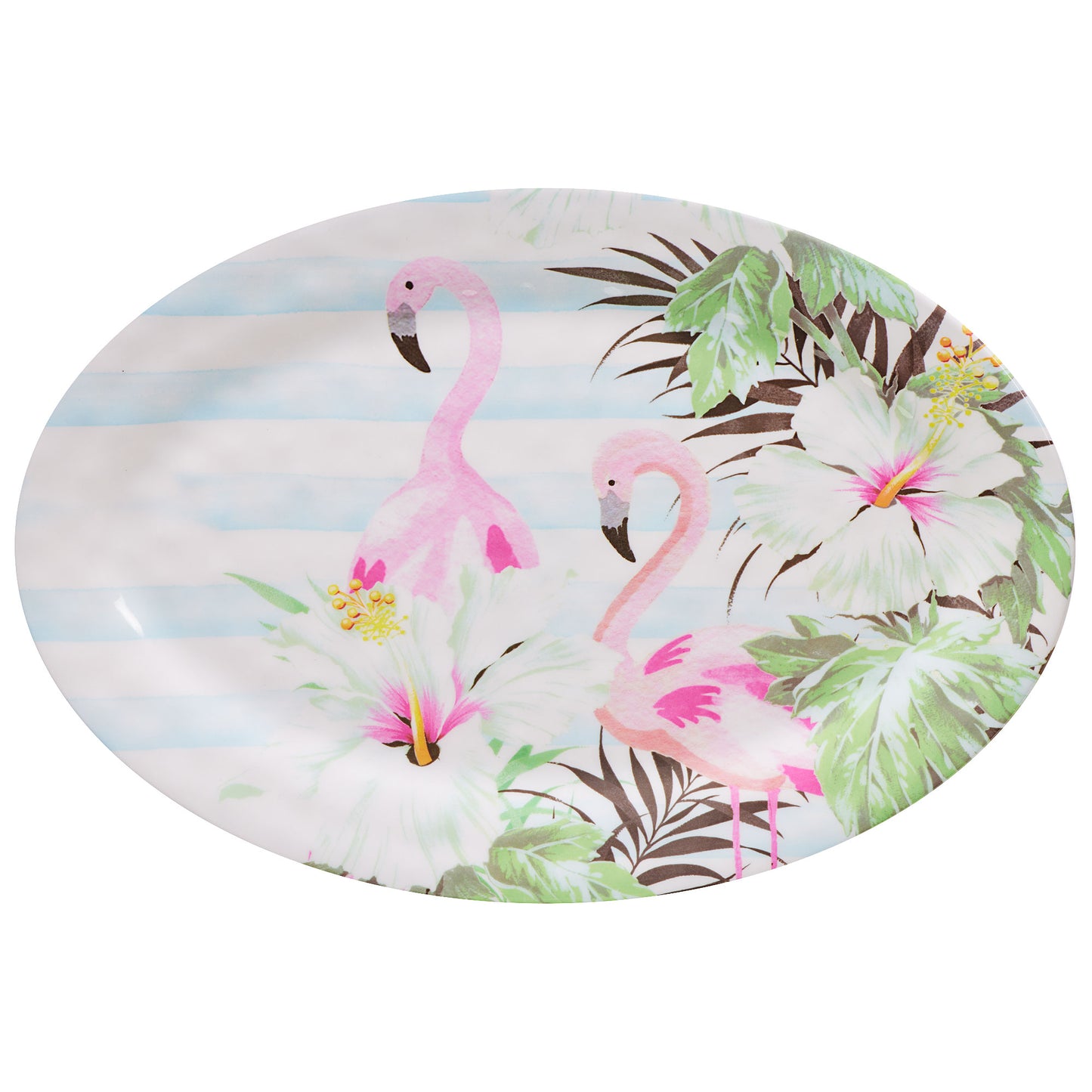 Flamingo Melamine Platter 40x28cm